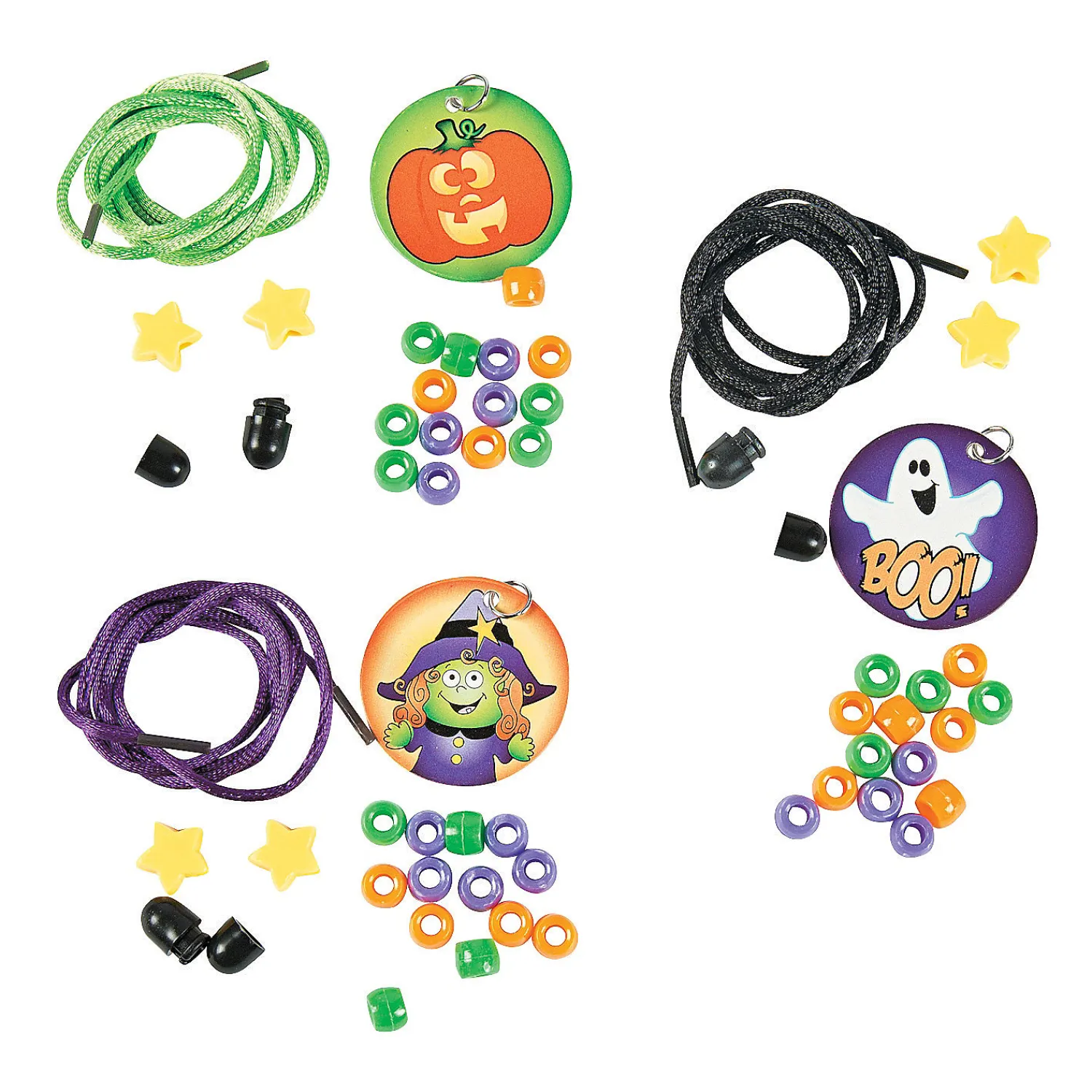 bulk_halloween_beaded_nec_1.webp Bulk Halloween Beaded Necklace Craft Kit - Makes 50<Oriental Trading Sale