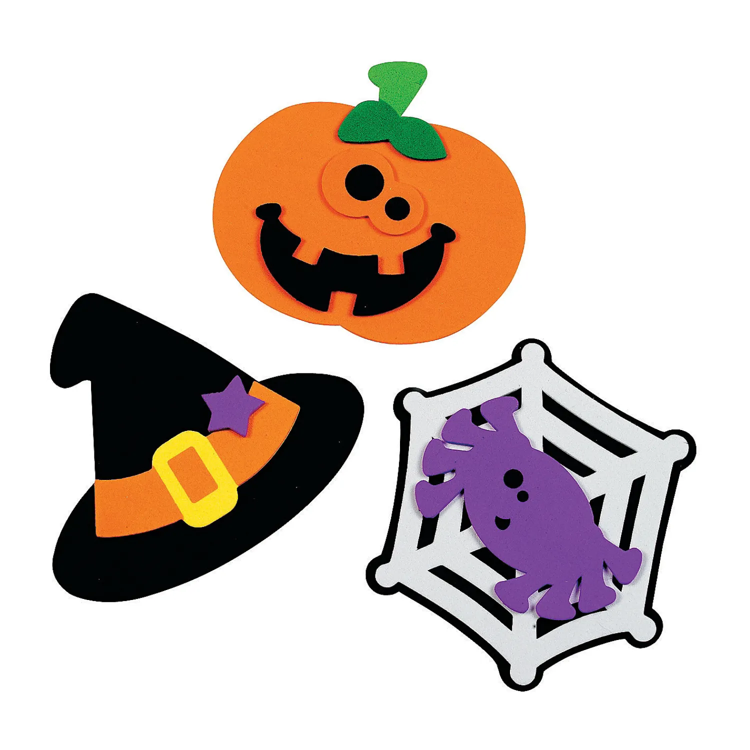 bulk_halloween_friends_ma_0.webp Bulk Halloween Friends Magnet Craft Kit - Makes 50<Oriental Trading Shop