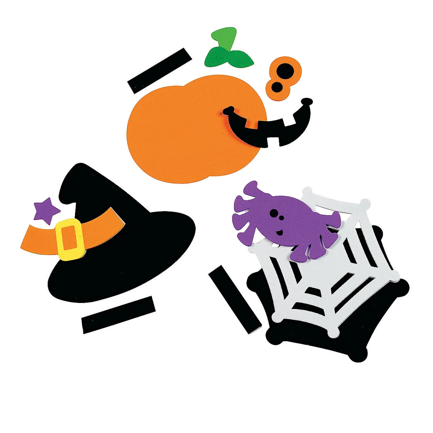 bulk_halloween_friends_ma_1.webp Bulk Halloween Friends Magnet Craft Kit - Makes 50<Oriental Trading Shop