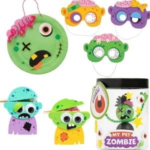 Bulk Halloween Zippy Zombie Craft Kit Assortment - Makes 48<Oriental Trading New