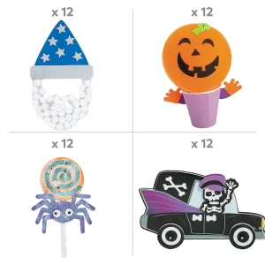 Bulk Value Halloween Craft Kit Assortment - Makes 48<Oriental Trading Hot