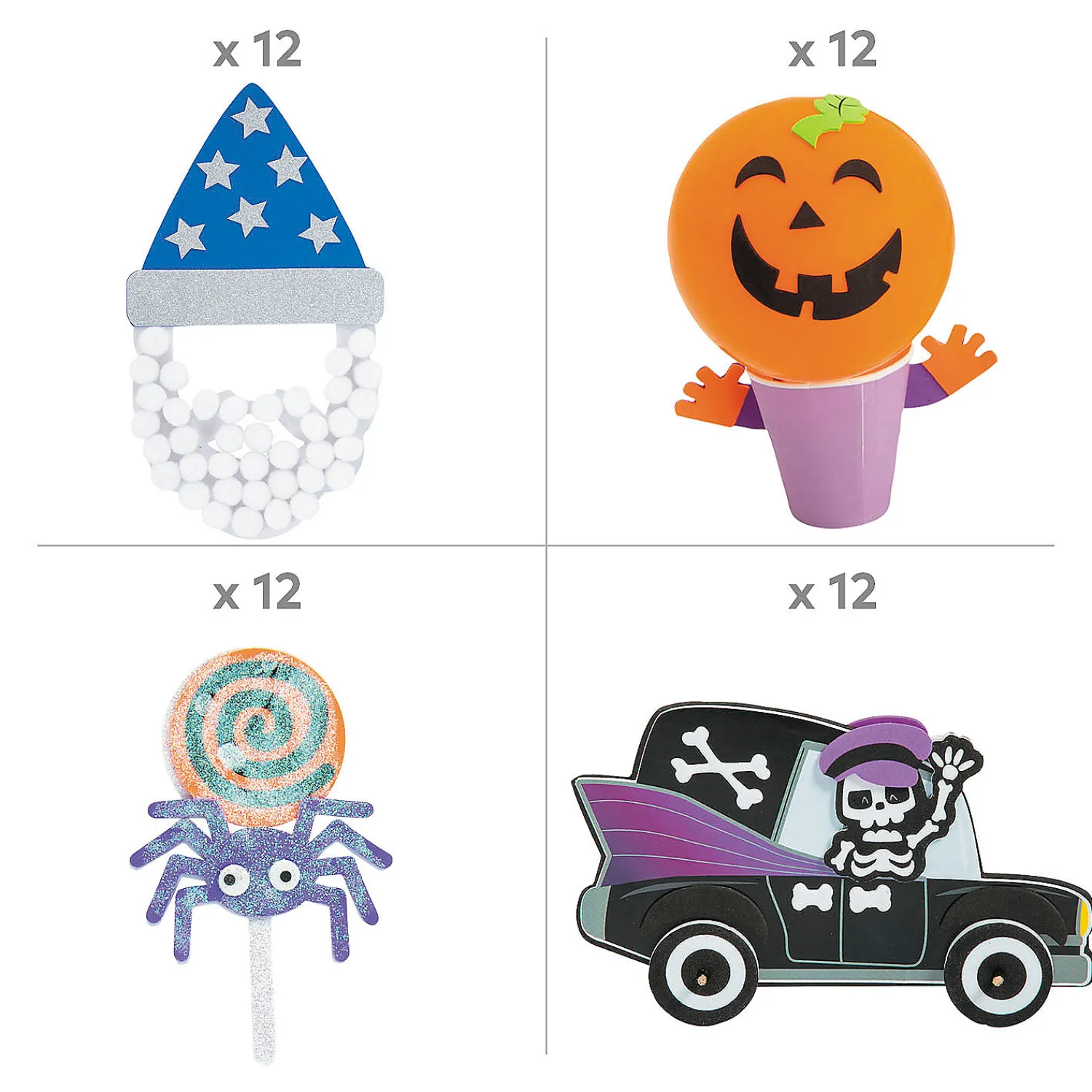 bulk_value_halloween_craf_1-1.webp Bulk Value Halloween Craft Kit Assortment - Makes 48<Oriental Trading Hot