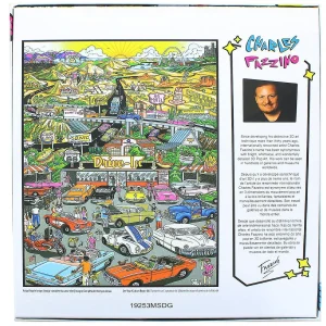 Oriental Trading Puzzles*Charles Fazzino Pop Art Route 66 300 Piece Poster Sized Jigsaw Puzzle