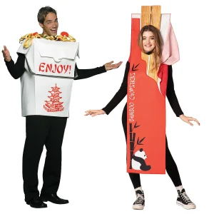 Chinese Take Out & Chopsticks Couples Costumes<Oriental Trading Fashion