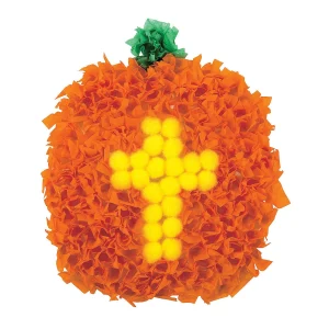 Christian Pumpkin Crinkle Tissue Paper Craft Kit- Makes 12<Oriental Trading Fashion