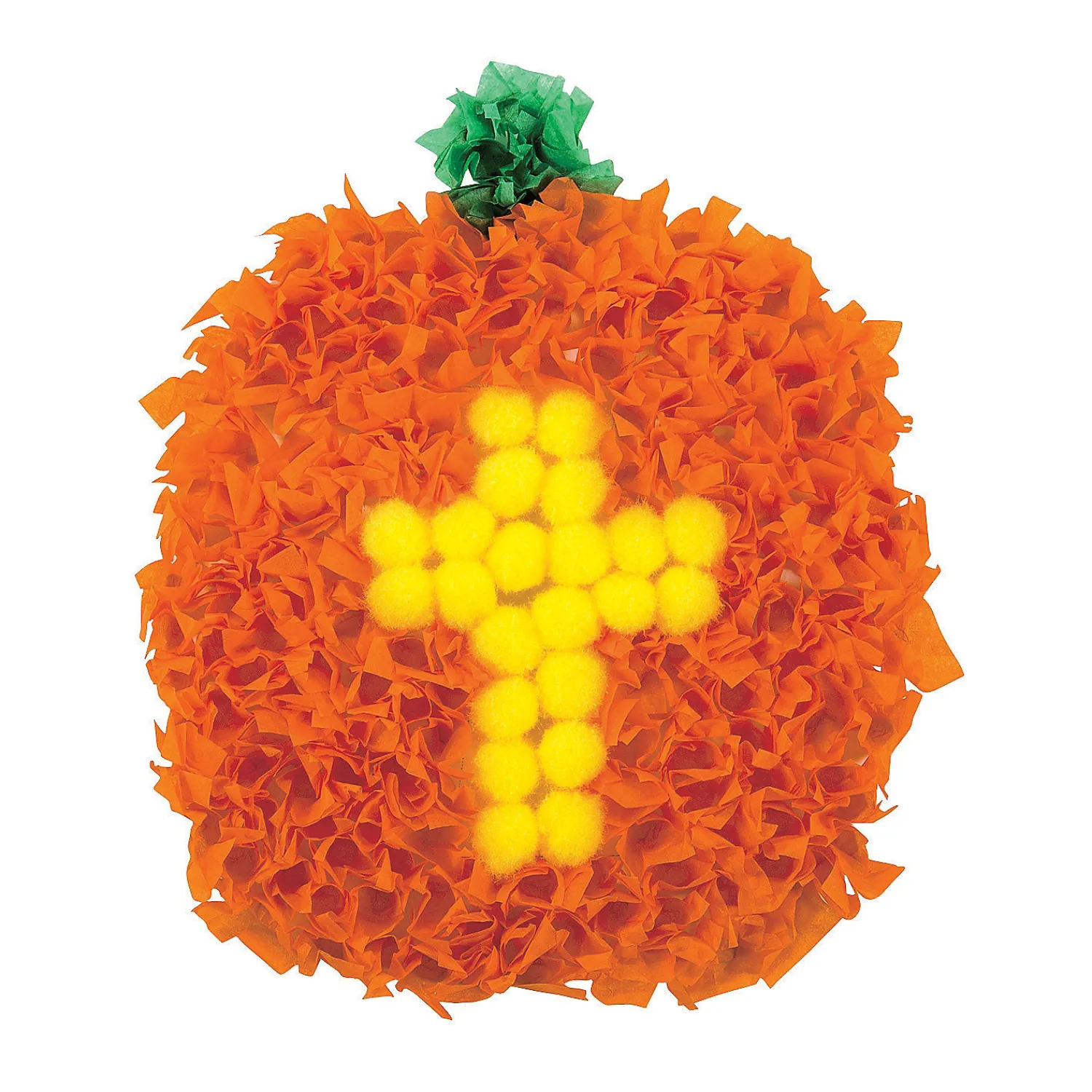 christian_pumpkin_crinkle_0.webp Christian Pumpkin Crinkle Tissue Paper Craft Kit- Makes 12<Oriental Trading Fashion