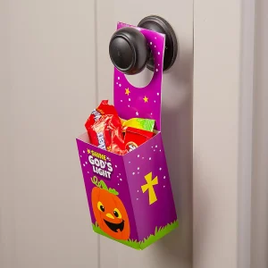 Christian Pumpkin Door Hanger Treat Boxes - 12 Pc.<Oriental Trading Sale
