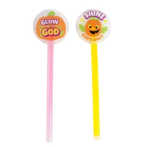 Oriental Trading Glow Sticks*Christian Pumpkin Glow Wands - 12 Pc.