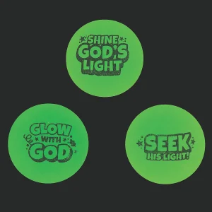 Christian Pumpkin Glow-In-The-Dark Bouncy Balls - 12 Pc.<Oriental Trading Store