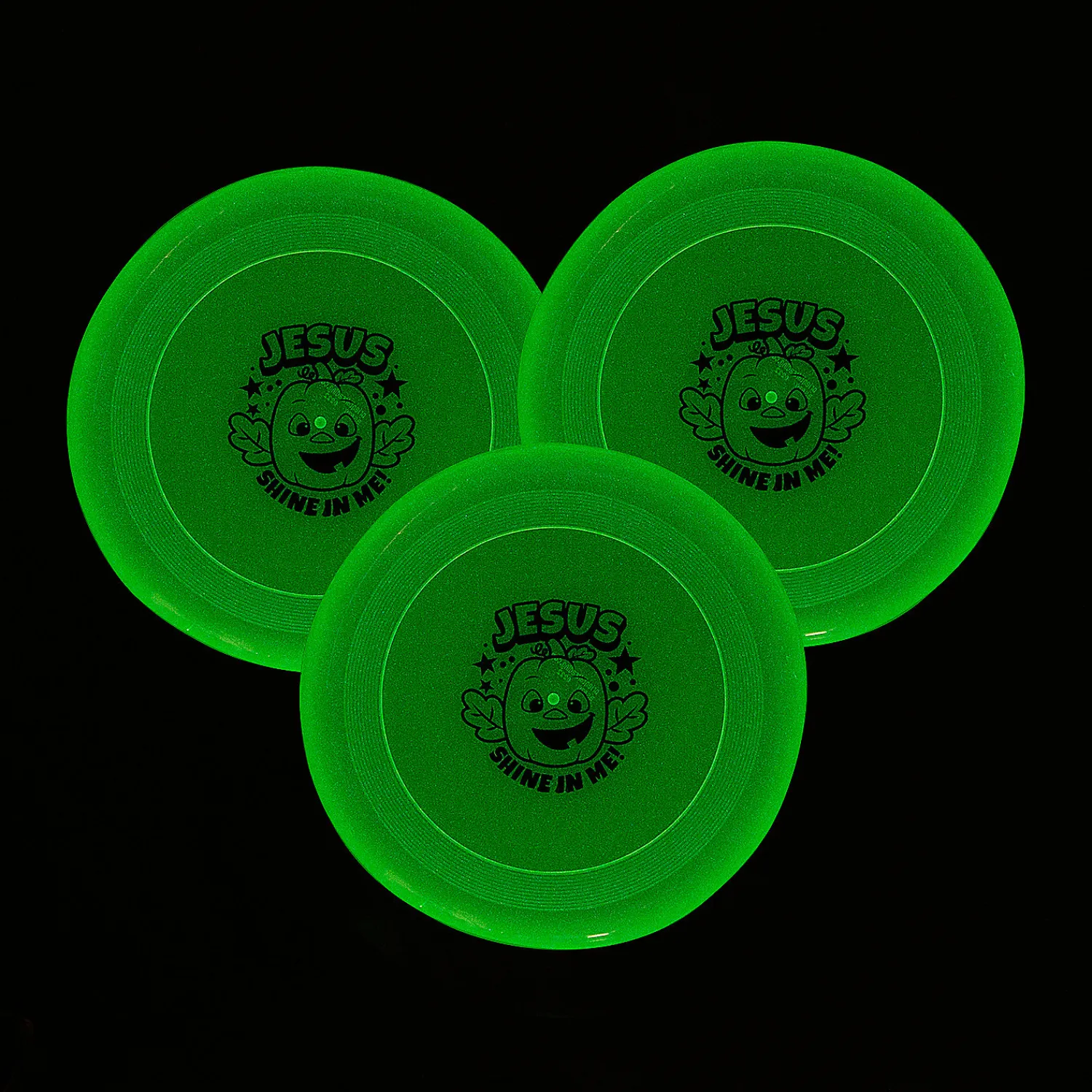 christian_pumpkin_glowint_0-3.webp Christian Pumpkin Glow-In-The-Dark Flying Discs - 12 Pc.<Oriental Trading Shop