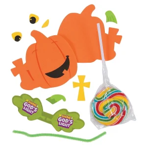 Christian Pumpkin Lollipop Craft Kit - Makes 12<Oriental Trading Shop