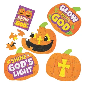 Christian Pumpkin Mini Puzzles - 12 Pc.<Oriental Trading Best