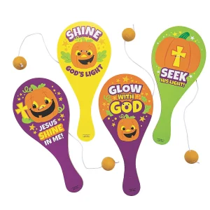 Christian Pumpkin Paddleball Games - 12 Pc.<Oriental Trading Best Sale