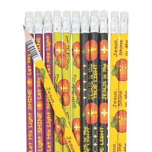 Christian Pumpkin Pencils - 24 Pc.<Oriental Trading Cheap