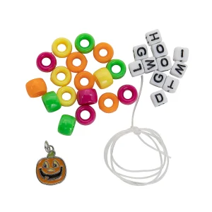 Christian Pumpkin Pony Bead Bracelet Craft Kit - Makes 12<Oriental Trading Online
