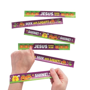 Christian Pumpkin Slap Bracelets - 12 Pc.<Oriental Trading Discount