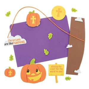 Christians Are Like Pumpkins Sign Craft Kit- Makes 12<Oriental Trading Shop