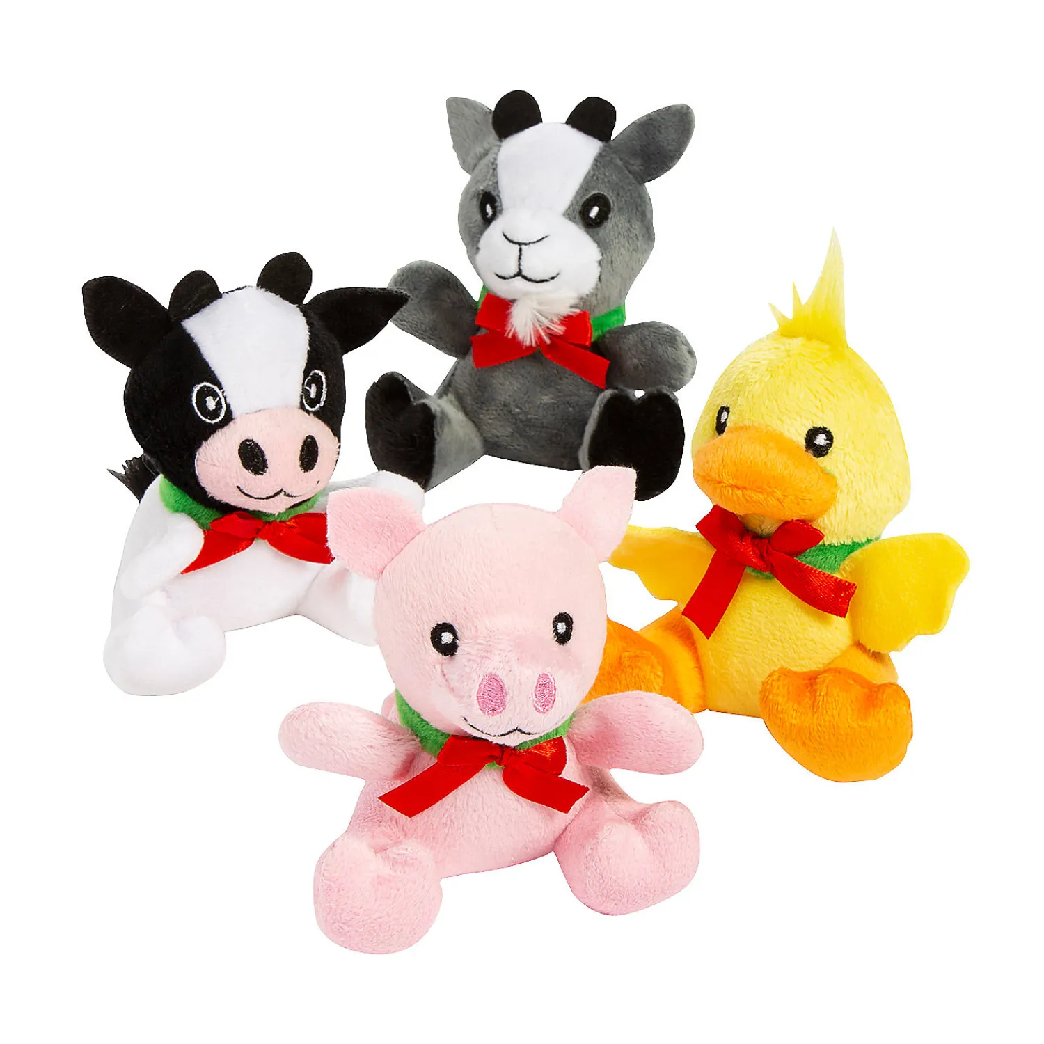 christmas_stuffed_farm_an_0.webp Oriental Trading Stuffed Animals & Plush Toys*Christmas Stuffed Farm Animals Assortment - 12 Pc.