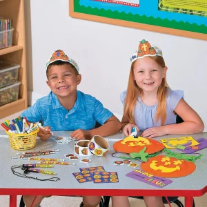 4-Color Christian Pumpkin Crayons - 24 Boxes<Oriental Trading New