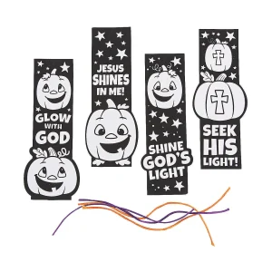 Color Your Own Christian Pumpkin Fuzzy Bookmarks - 12 Pc.<Oriental Trading Hot