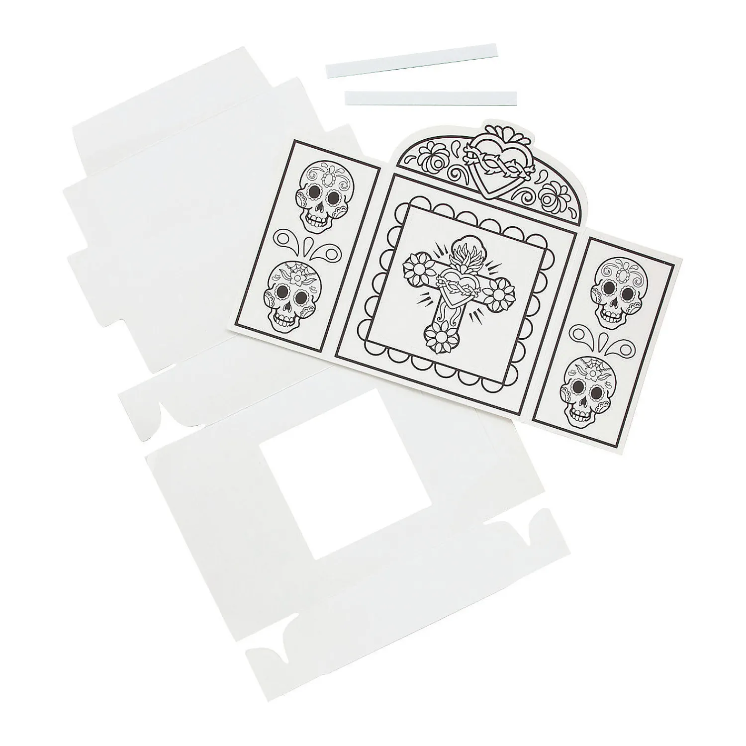 Color Your Own Day Of The Dead Shrines - 6 Pc.<Oriental Trading Cheap