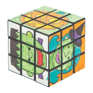 Color Your Own Halloween Mini Puzzle Cubes - 12 Pc.<Oriental Trading Clearance