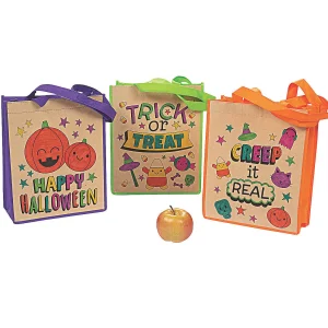 Color Your Own Large Halloween Tote Bags - 12 Pc.<Oriental Trading Flash Sale
