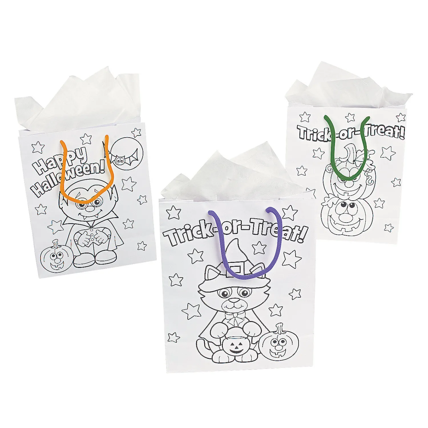 color_your_own_medium_hal_1-1.webp Color Your Own Medium Halloween Gift Bags - 12 Pc.<Oriental Trading Online