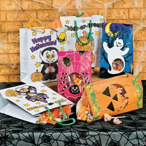 Color Your Own Medium Halloween Gift Bags - 12 Pc.<Oriental Trading Online