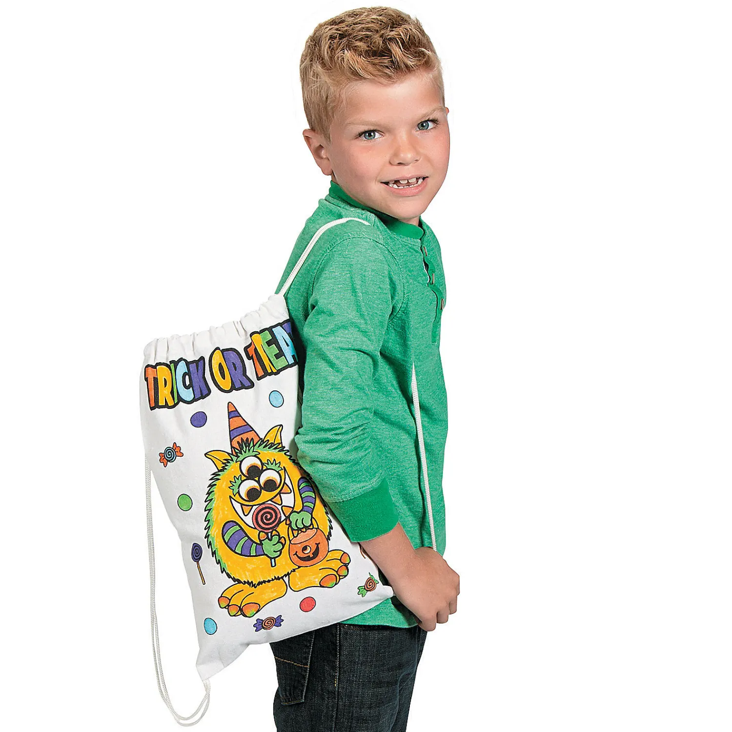 color_your_own_medium_hal_2.webp Color Your Own Medium Halloween Trick-Or-Treat Drawstring Bags - 12 Pc.<Oriental Trading Fashion