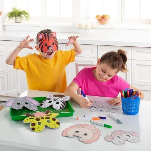 Color Your Own Zoo Animal Masks - 12 Pc.<Oriental Trading Outlet