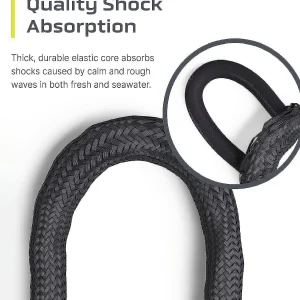 Colt Sports 2 Pack Bungee Dock Lines Mooring Rope For Boats - Black 5 Feet - Marine Rope, Elastic Boat, Jet Ski, And Dock Line With Secure Stainless Steel Hooks<Oriental Trading Sale