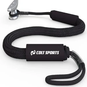 Colt Sports Bungee Dock Lines Mooring Rope For Boats - Black 7 Feet - Marine Rope, Elastic Boat, Jet Ski, And Dock Line With Secure Stainless Steel Hooks<Oriental Trading Flash Sale