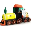 Costway 8Ft Long Halloween Inflatable Skeleton Ride On Train Led Lighted Halloween Decor<Oriental Trading Shop