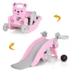 Costway 4-In-1 Rocking Horse & Slide Set Toddler Slide Playset W/Basketball Hoop<Oriental Trading Cheap