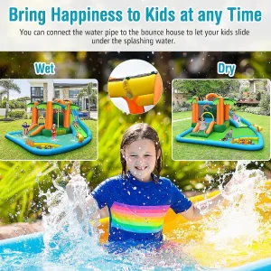 Costway Inflatable Water Slide Park Kid Bounce House W/ Upgraded Handrail & 780W Blower<Oriental Trading Flash Sale