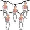 10Ct Skeleton Halloween Lights - 7.5Ft Black Wire<Oriental Trading Shop