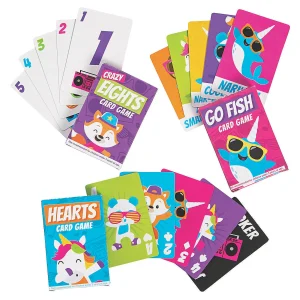 Oriental Trading Playing Cards*Dancing Animals Card Game Assortment - 12 Pc.