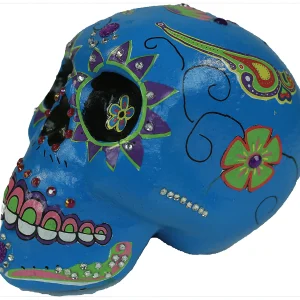 Day Of The Dead Blue Sugar Skull<Oriental Trading Best Sale