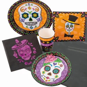 Day Of The Dead Tableware Kit For 8 Guests<Oriental Trading Hot