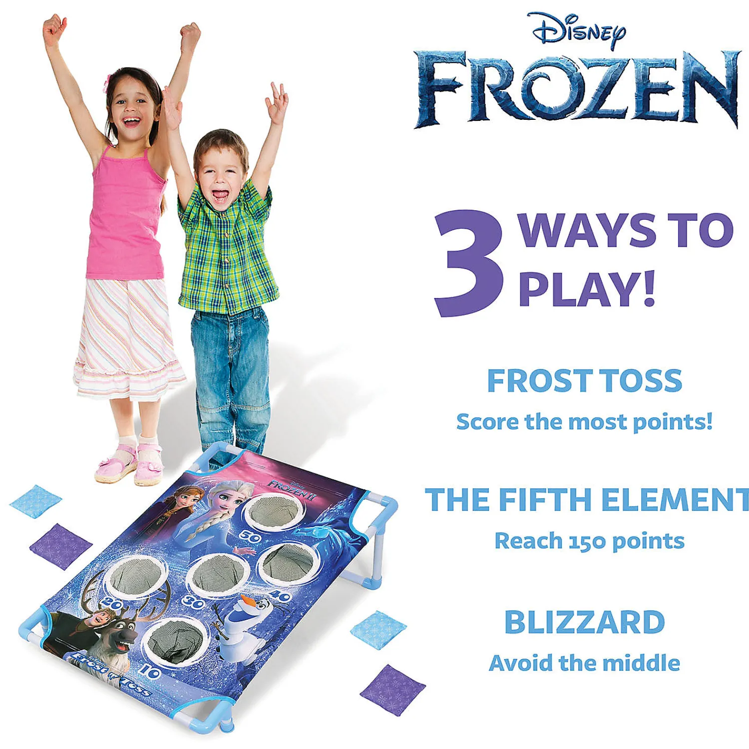 disney_frozen__frost_toss_1-1.webp Oriental Trading Bean Bag & Ring Toss*Disney Frozen 2 Frost Toss Game Set By Gosports - Includes 8 Snowflake Bean Bags With Portable Carrying Case