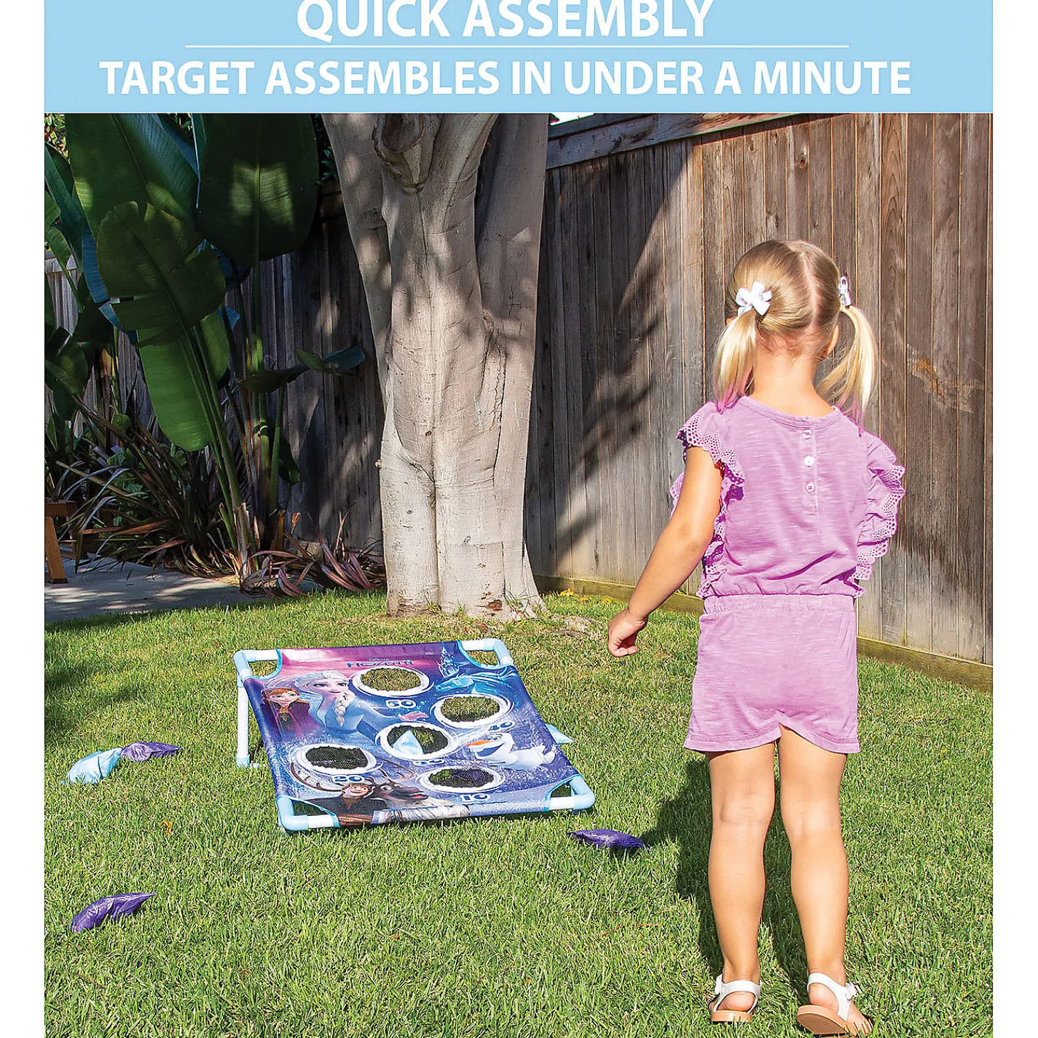 disney_frozen__frost_toss_4-1.webp Oriental Trading Bean Bag & Ring Toss*Disney Frozen 2 Frost Toss Game Set By Gosports - Includes 8 Snowflake Bean Bags With Portable Carrying Case