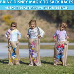 Disney Mickey And Friends Sack Race Party Game By Gosports - 6 Pack Bags For Kids<Oriental Trading Cheap