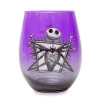 Disney Nightmare Before Christmas Jack Skellington Purple Stemless Wine Glass<Oriental Trading Clearance