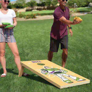 Oriental Trading Bean Bag & Ring Toss*Disney Pixar Toy Story Regulation Size Cornhole Set By Gosports - Includes 8 Bean Bags And Portable Carrying Cas