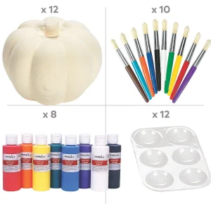 Diy Ceramic Halloween Pumpkin Kit - 42 Pc.<Oriental Trading Sale