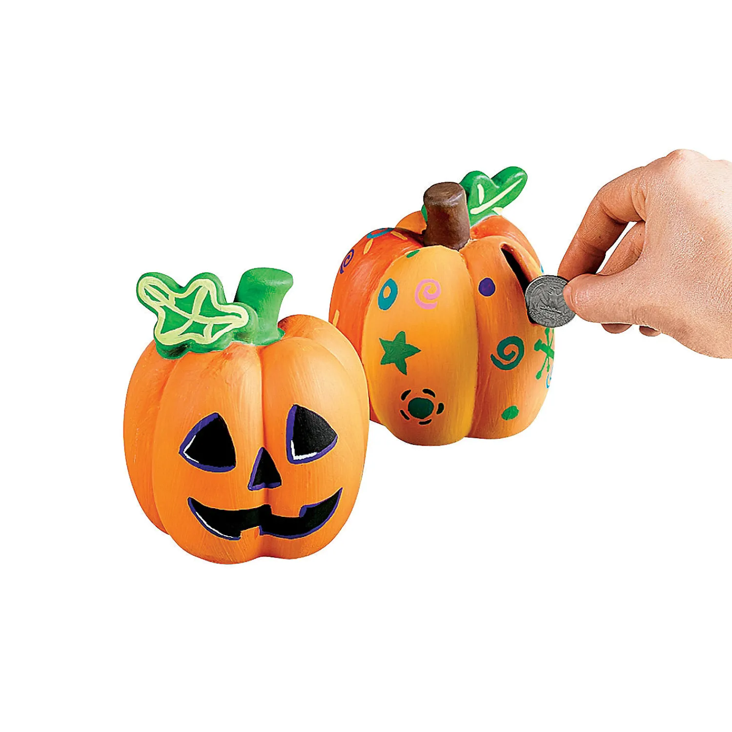 diy_ceramic_pumpkin_banks_3.webp Diy Ceramic Pumpkin Banks - 12 Pc.<Oriental Trading Sale