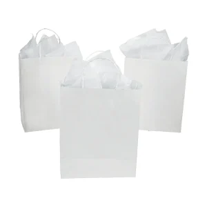 Diy Large White Gift Bags - 12 Pc.<Oriental Trading Online