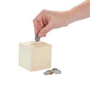 Diy Unfinished Wood Block Bank - 12 Pc.<Oriental Trading Shop