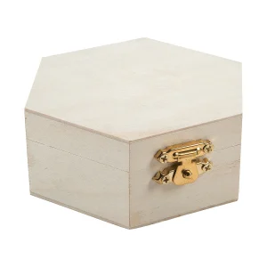 Diy Unfinished Wood Hexagon Box - 12 Pc.<Oriental Trading Cheap
